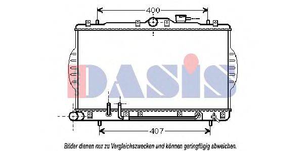 AKS DASIS 560120N Радіатор, охолодження двигуна