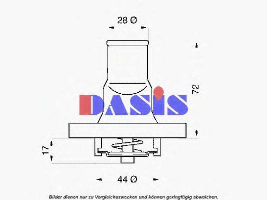 AKS DASIS 751798N Термостат, охолоджуюча рідина