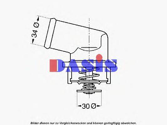 AKS DASIS 751907N Термостат, охолоджуюча рідина