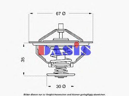 AKS DASIS 751922N Термостат, охолоджуюча рідина