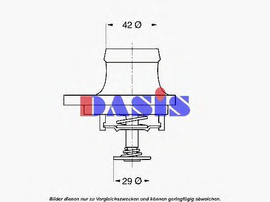 AKS DASIS 751949N Термостат, охолоджуюча рідина