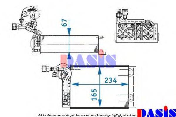 AKS DASIS 820870N Випарник, кондиціонер