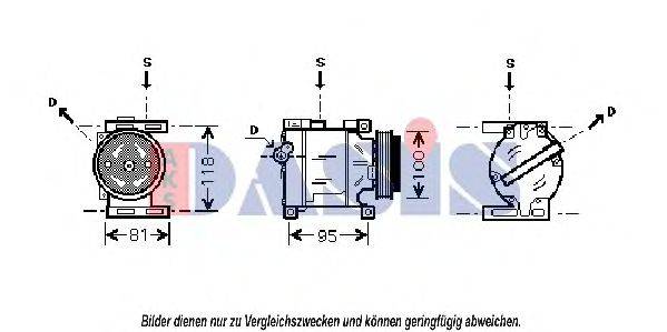 AKS DASIS 850573N Компресор, кондиціонер