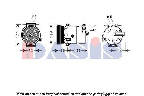 AKS DASIS 851052N Компресор, кондиціонер