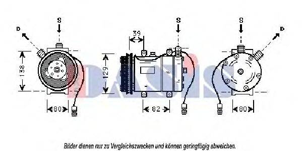 AKS DASIS 851091N Компресор, кондиціонер