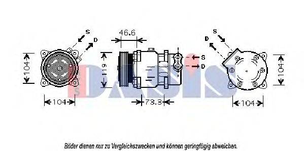 AKS DASIS 851371N Компресор, кондиціонер