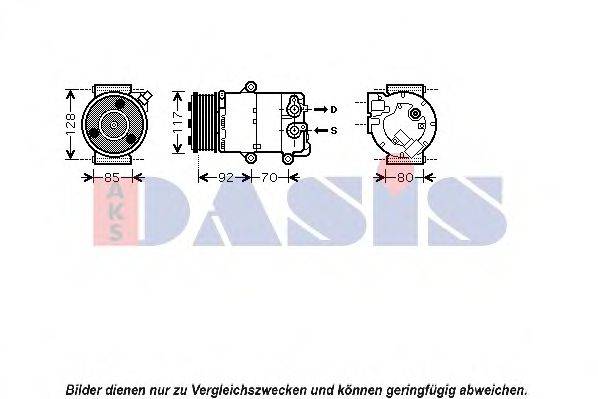 AKS DASIS 851689N Компресор, кондиціонер