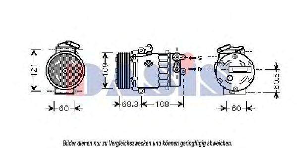 AKS DASIS 851861N Компресор, кондиціонер