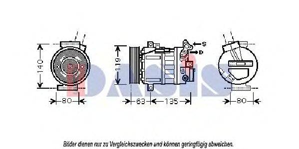 AKS DASIS 851877N Компресор, кондиціонер