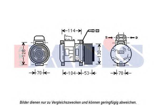 AKS DASIS 852593N Компресор, кондиціонер