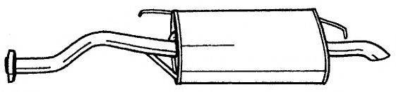 AKS DASIS SG65605 Глушник вихлопних газів кінцевий