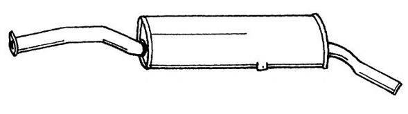 AKS DASIS SG12683 Глушник вихлопних газів кінцевий