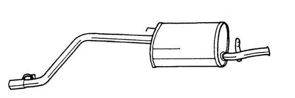 AKS DASIS SG12605 Глушник вихлопних газів кінцевий