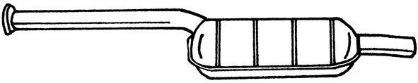 AKS DASIS SG35413 Середній глушник вихлопних газів