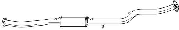 AKS DASIS SG34402 Середній глушник вихлопних газів