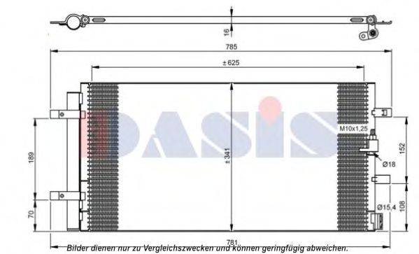 AKS DASIS 482024N Конденсатор, кондиціонер