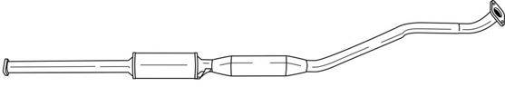 AKS DASIS SG24411 Середній глушник вихлопних газів