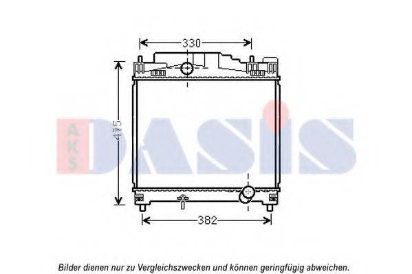 AKS DASIS 210251N Радіатор, охолодження двигуна