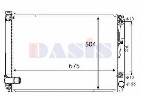 AKS DASIS 210269N Радіатор, охолодження двигуна