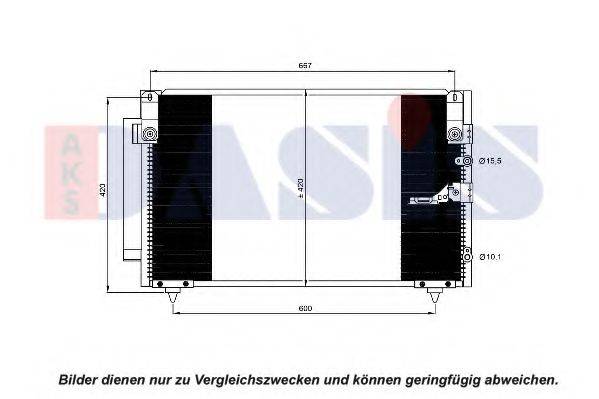 AKS DASIS 212111N Конденсатор, кондиціонер