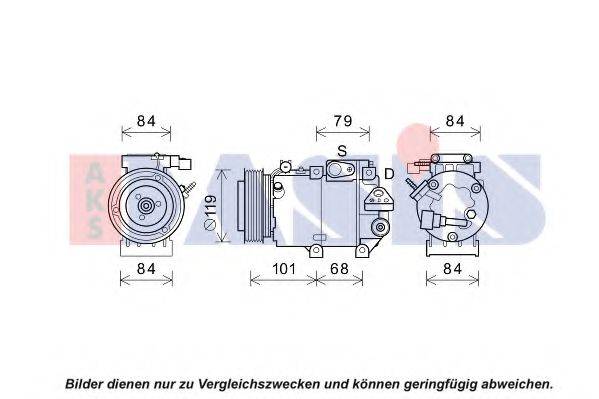 AKS DASIS 852836N Компресор, кондиціонер