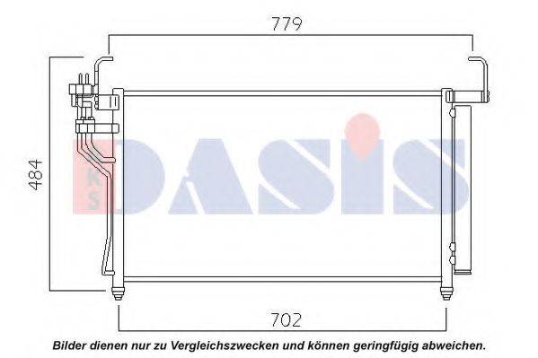 AKS DASIS 512090N Конденсатор, кондиціонер