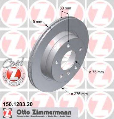 ZIMMERMANN 150128320 гальмівний диск