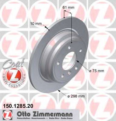 ZIMMERMANN 150128520 гальмівний диск