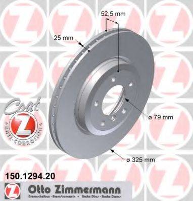 ZIMMERMANN 150129420 гальмівний диск