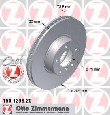 ZIMMERMANN 150129620 гальмівний диск