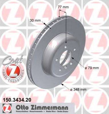 ZIMMERMANN 150343420 гальмівний диск