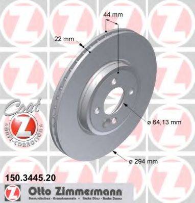 ZIMMERMANN 150344520 гальмівний диск