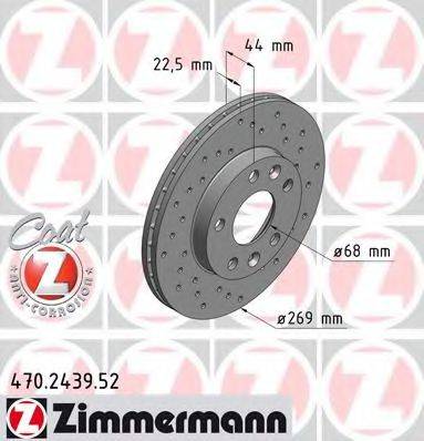 ZIMMERMANN 470243952 гальмівний диск