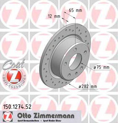 ZIMMERMANN 150127452 гальмівний диск