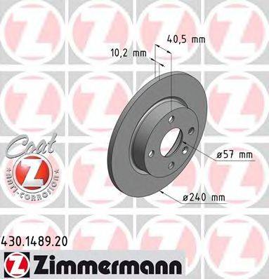 ZIMMERMANN 430148920 гальмівний диск