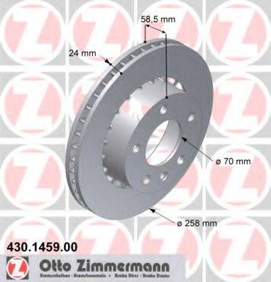 ZIMMERMANN 430145900 гальмівний диск