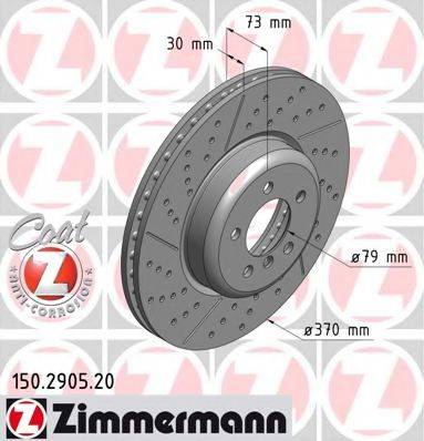 ZIMMERMANN 150290520 гальмівний диск