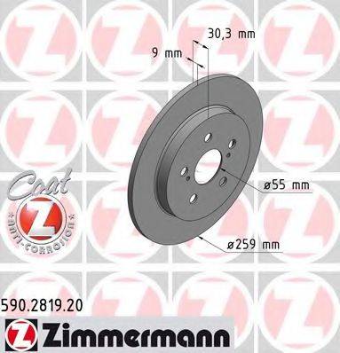 ZIMMERMANN 590281920 гальмівний диск