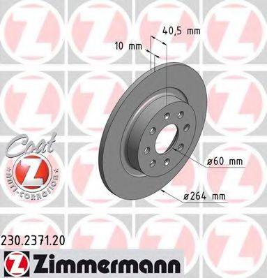 ZIMMERMANN 230237120 гальмівний диск