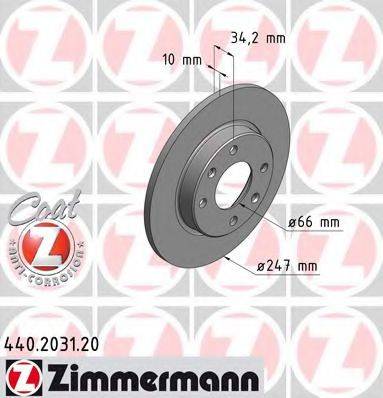 ZIMMERMANN 440203120 гальмівний диск