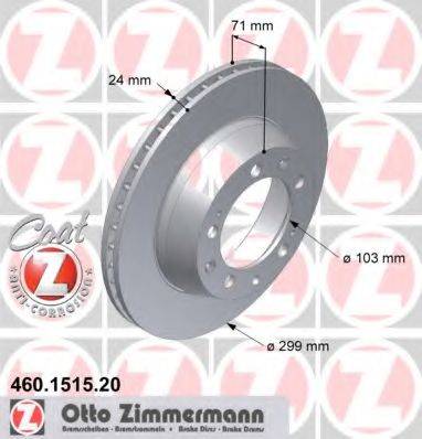 ZIMMERMANN 460151520 гальмівний диск