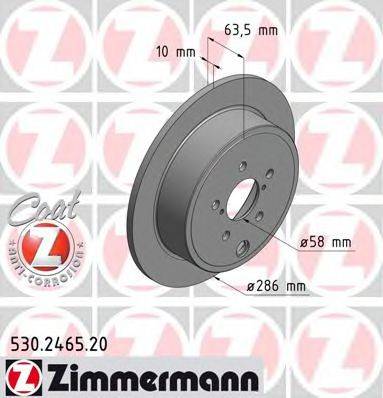 ZIMMERMANN 530246520 гальмівний диск