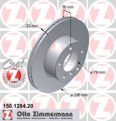 ZIMMERMANN 150128420 гальмівний диск