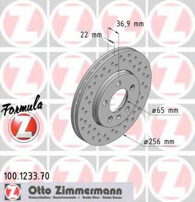 ZIMMERMANN 100123370 гальмівний диск