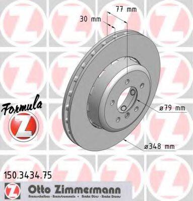 ZIMMERMANN 150343475 гальмівний диск