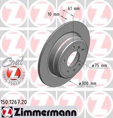 ZIMMERMANN 150126720 гальмівний диск