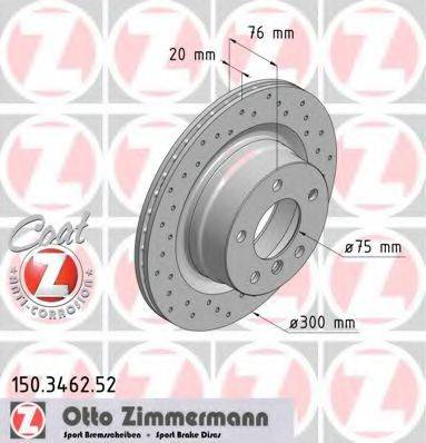 ZIMMERMANN 150346252 гальмівний диск