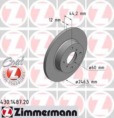 ZIMMERMANN 430148720 гальмівний диск