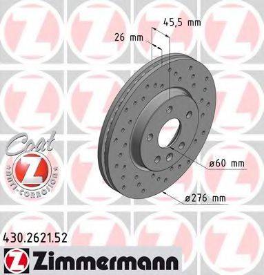 ZIMMERMANN 430262152 гальмівний диск