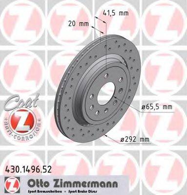 ZIMMERMANN 430149652 гальмівний диск